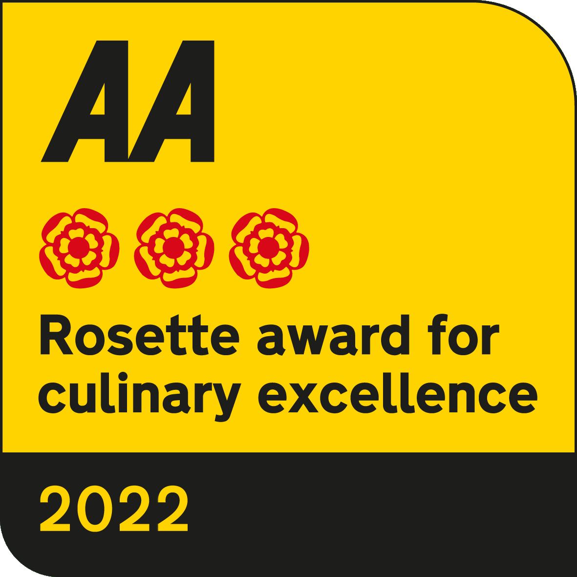 Rosette award for culinary excellence 2022